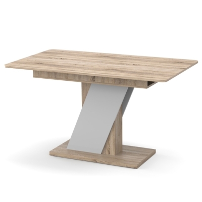 Стол раздвижной Неман ТЭЧ Дуб сонома/Белый