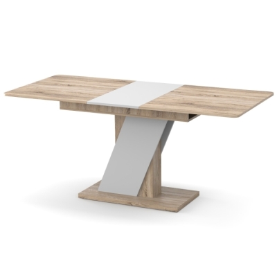 Стол раздвижной Неман ТЭЧ Дуб сонома/Белый