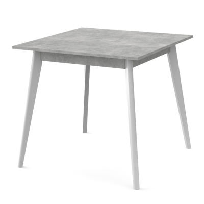 Стол обеденный Неман БОН 780х780 Бетон/Белый