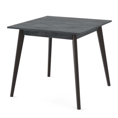 Стол обеденный Неман БОН 780х780 Угольный камень 18мм/Венге