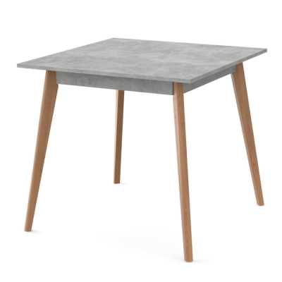 Стол обеденный Неман БОН 780х780 Бетон/Лак