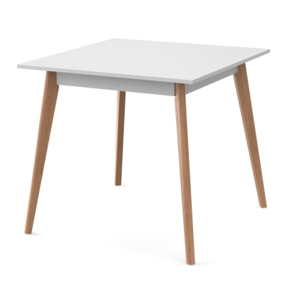 Стол обеденный Неман БОН 780х780 Белый/Лак