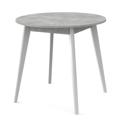 Стол обеденный Неман БОН 880х880 Бетон/Белый