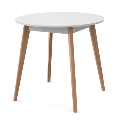 Стол обеденный Неман БОН 880х880 Белый/Лак