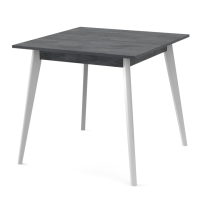 Стол обеденный Неман БОН 780х780 Угольный камень 18мм/Белый