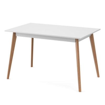 Стол обеденный Неман БОН 1180х680 ДСП Белый/Лак