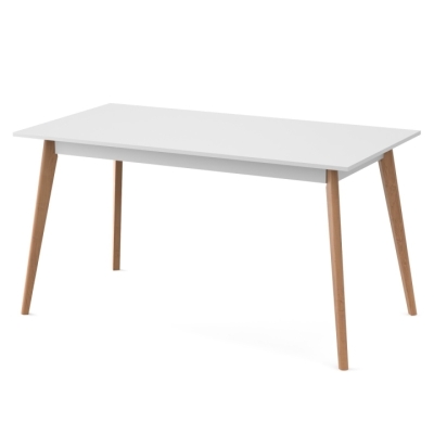 Стол обеденный Неман БОН 1380х780 ДСП Белый/Лак