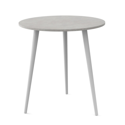 Круглый стол Неман СЭТ-3 Клауд гранада 18 мм/Белый