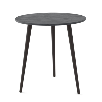 Круглый стол Неман СЭТ-3 Угольный камень 18 мм/Венге