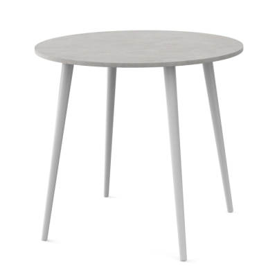 Круглый стол Неман СЭТ-4 Клауд гранада 18 мм/Белый