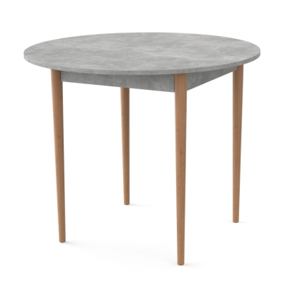 Круглый стол Неман ДЕРИЛ Бетон/Лак