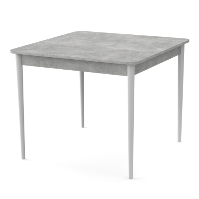 Стол Неман МОНО 880х880 Бетон/Белый