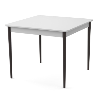 Стол Неман МОНО 880х880 Белый/Венге