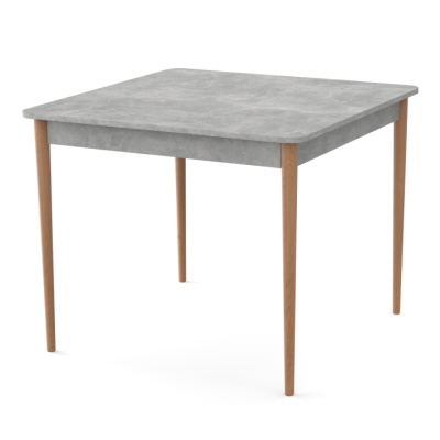 Стол Неман МОНО 880х880 Бетон/Лак