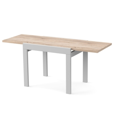 Стол обеденный раздвижной Неман КОРС Дуб сонома/Белый