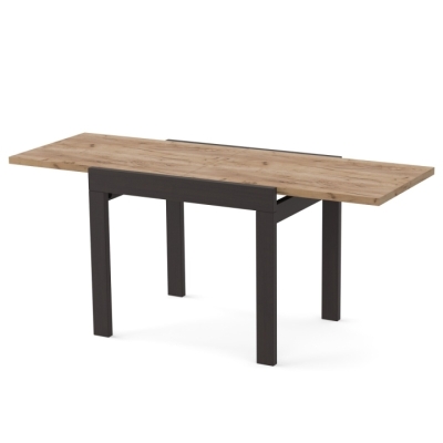 Стол обеденный раздвижной Неман КОРС Дуб крафт золотой/Венге