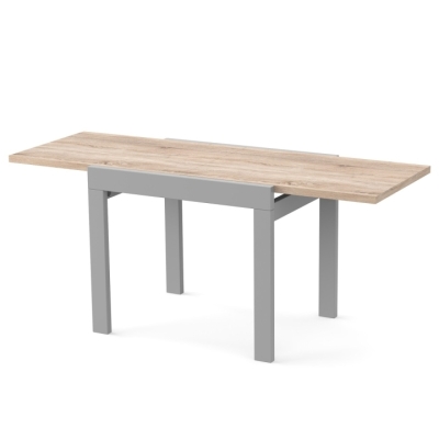 Стол обеденный раздвижной Неман КОРС Дуб сонома/Серый