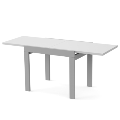 Стол обеденный раздвижной Неман КОРС Белый/Серый