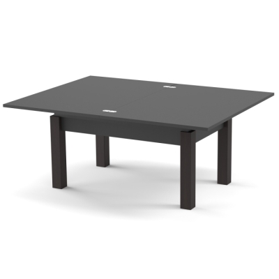 Стол-трансформер Неман БАТТЕРФЛАЙ Антрацит/Венге