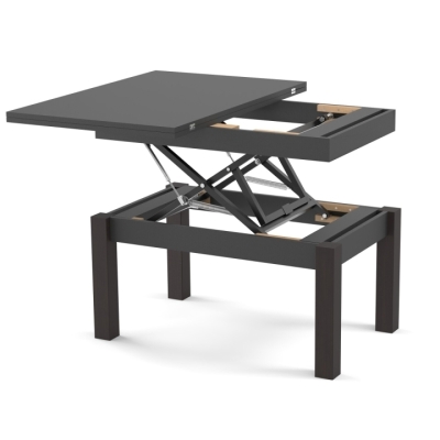 Стол-трансформер Неман БАТТЕРФЛАЙ Антрацит/Венге