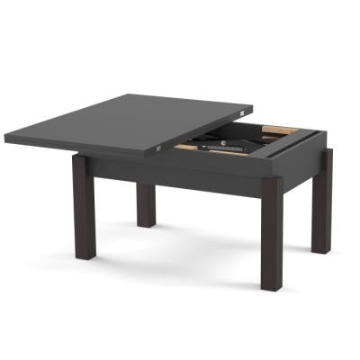 Стол-трансформер Неман БАТТЕРФЛАЙ Антрацит/Венге