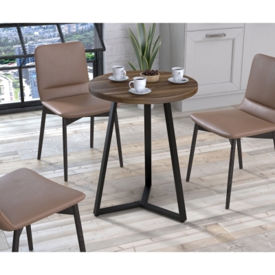 Круглый обеденный стол Трикс Loft Design Диаметр 60 см Орех Модена