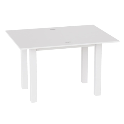 Стіл-трансформер Art in Head Dinner Glass 900x750x600 Білий діамант/Білі ноги/Біле скло (TB16010100101)