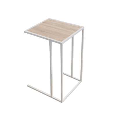 Стіл придиванний Art In Head Fiji Double 430х630х350 Білий/Дуб сонома (TB06130000010)