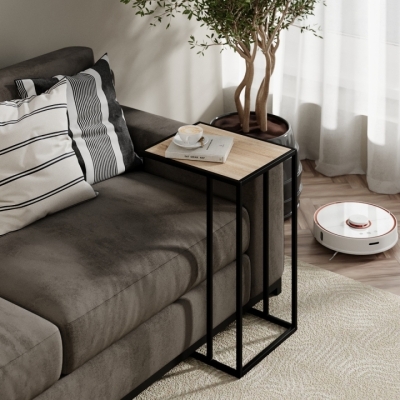 Стол придиванный Art In Head Fiji Double 430х630х350 Дуб сонома/Черный (TB06130000030)