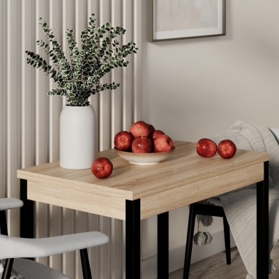 Стол-трансформер Art in Head Lunch 900x750x600 Дуб сонома/Чёрный (TB19130000030)