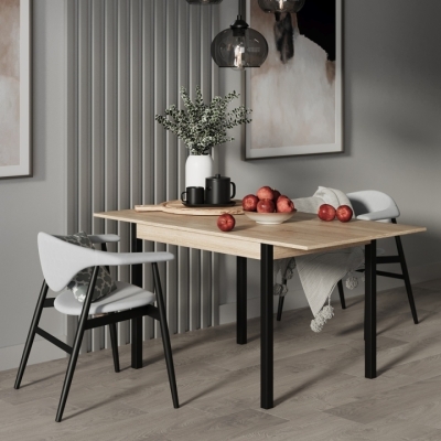 Стол-трансформер Art in Head Lunch 900x750x600 Дуб сонома/Чёрный (TB19130000030)