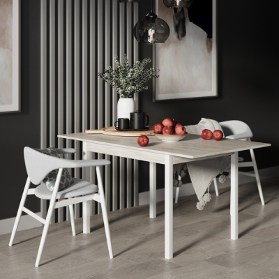 Стол-трансформер Art in Head Lunch 900x750x600 Артвуд светлый/Белый (TB19200000010)