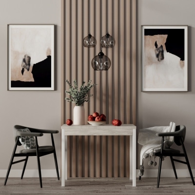 Стол-трансформер Art in Head Lunch 900x750x600 Артвуд светлый/Белый (TB19200000010)