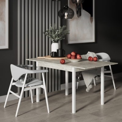 Стол-трансформер Art in Head Lunch 900x750x600 Ателье светлый/Белый (TB19040000010)