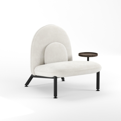 Крісло Soft Lounge зі столиком Belfast 01/Чорний  75x82x80