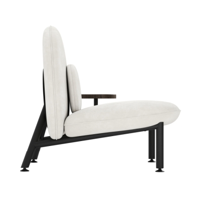 Крісло Soft Lounge зі столиком Belfast 01/Чорний  75x82x80