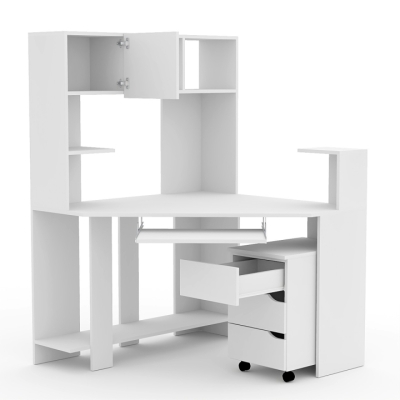 Комп'ютерний стіл FLASHNIKA - Флеш 33 (Німфея Альба) (1100мм x 1100мм x 1545мм)