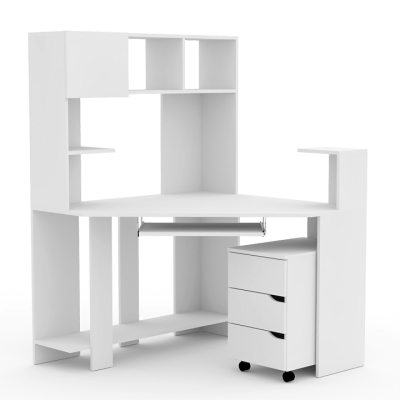 Комп'ютерний стіл FLASHNIKA - Флеш 33 (Німфея Альба) (1100мм x 1100мм x 1545мм)