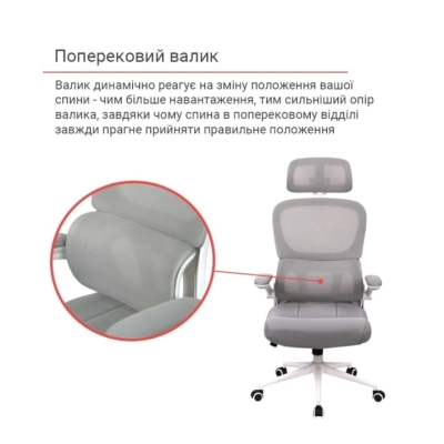 Кресло АКЛАС Терамо WT TILT 7860W (Mesh 09 Grey)