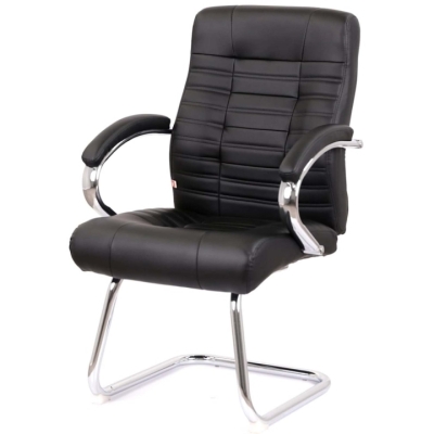 Кресло конференционное АКЛАС Атлант CF (XY-7147-G) (PU Черный)