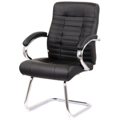 Кресло конференционное АКЛАС Атлант CF (XY-7147-G) (PU Черный)