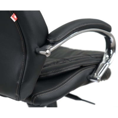 Кресло АКЛАС Валенсия Soft CH MB (Кожа LC-A Black)