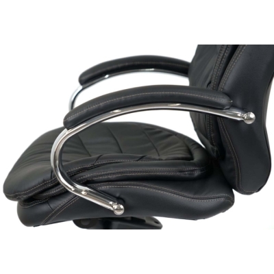 Кресло АКЛАС Валенсия Soft CH MB (Кожа LC-A Black)