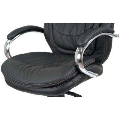 Кресло АКЛАС Валенсия Soft CH MB (Кожа LC-A Black)