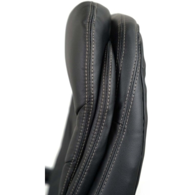 Кресло АКЛАС Валенсия Soft CH MB (Кожа LC-A Black)