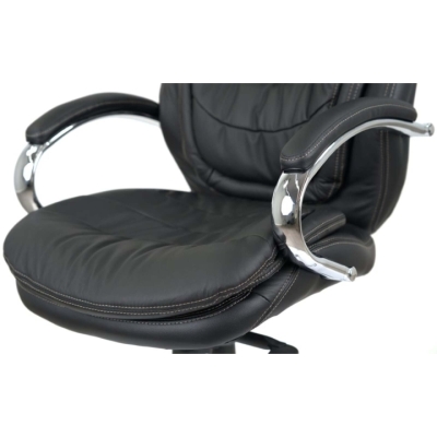 Кресло АКЛАС Валенсия Soft CH MB (Кожа LC-A Black)