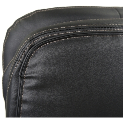 Кресло АКЛАС Валенсия Soft CH MB (Кожа LC-A Black)