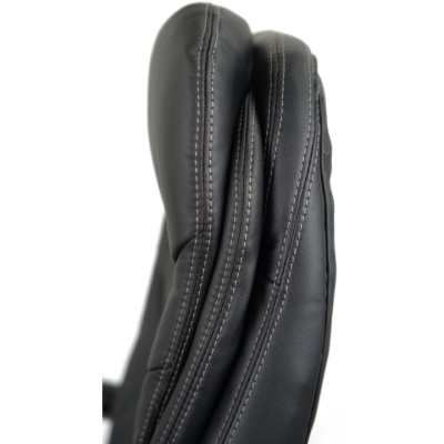 Кресло АКЛАС Валенсия Soft CH MB (Кожа LC-A Black)