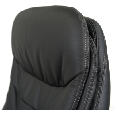 Кресло АКЛАС Валенсия Soft CH MB (Кожа LC-A Black)