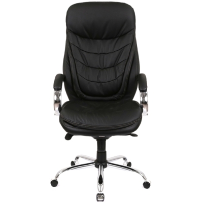 Кресло АКЛАС Валенсия Soft CH MB (Кожа LC-A Black)